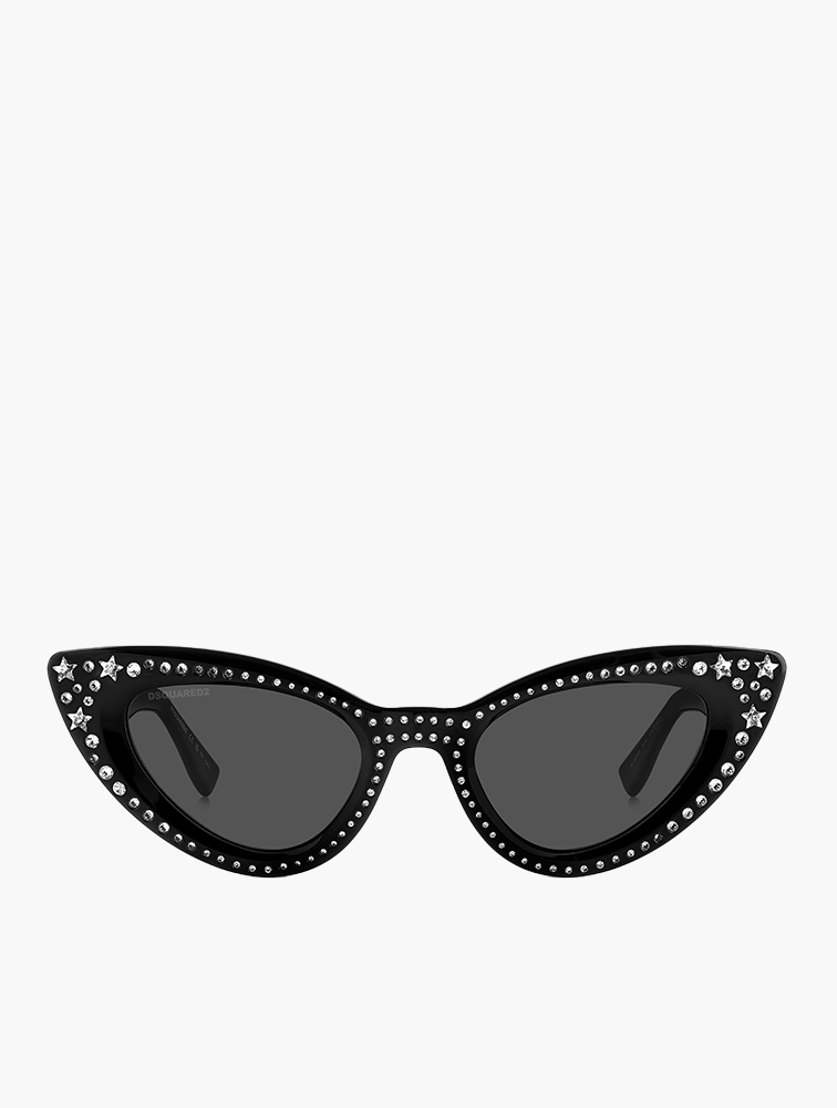 MyRunway Shop Dsquared Black Cat Eye Sunglasses for Women from